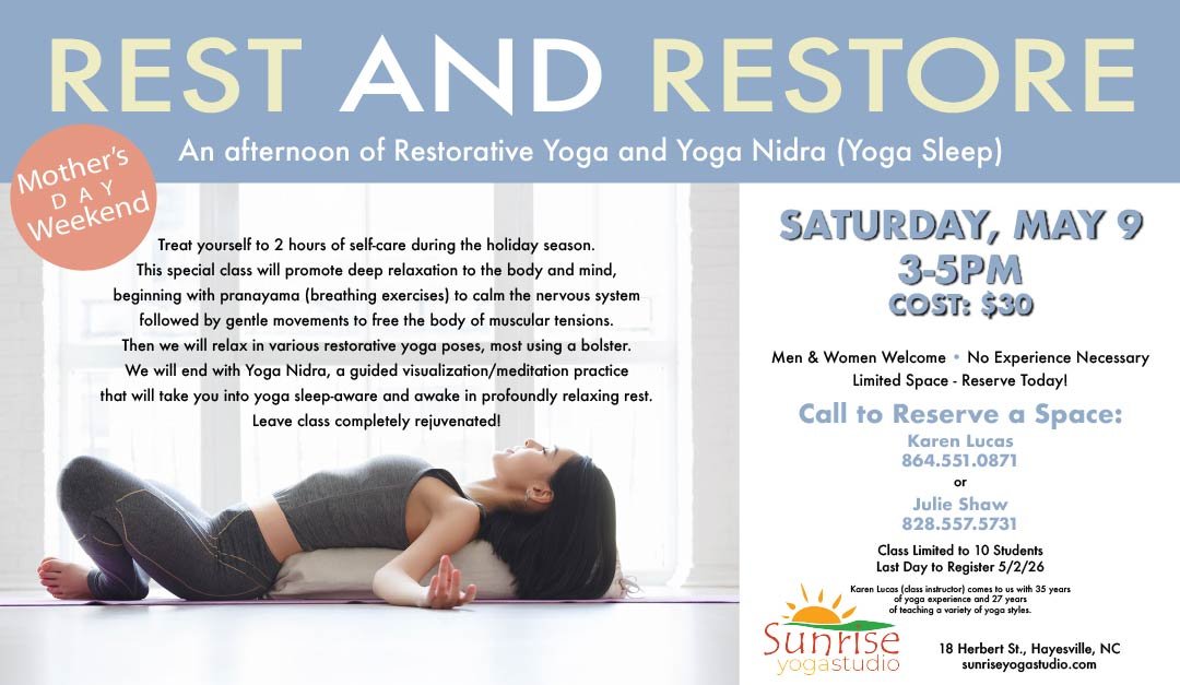 Rest and Restore Flyer