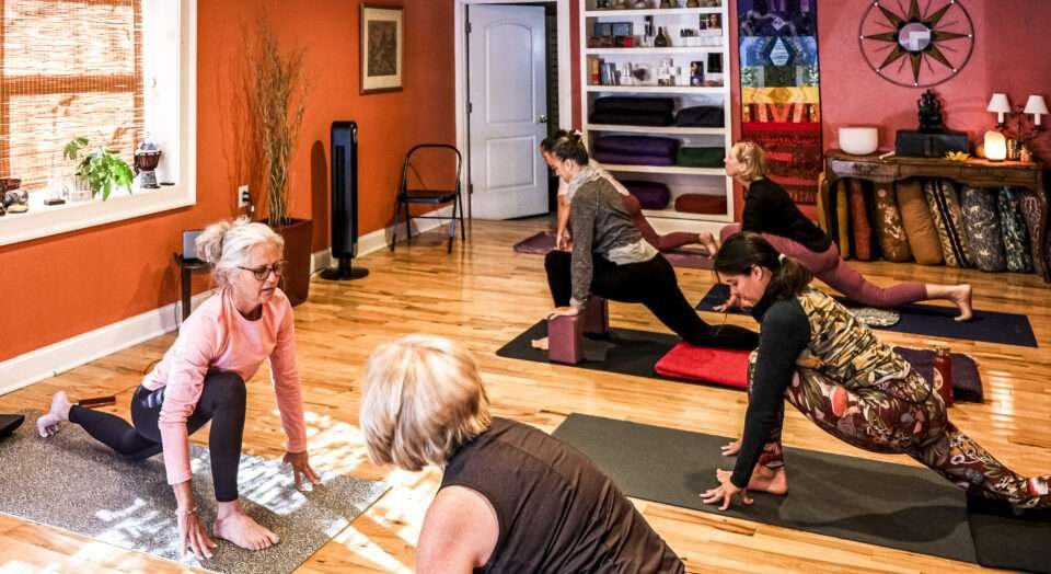 Sunrise Yoga Studio low lunge pose