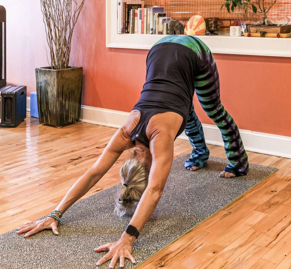 Sunrise Yoga Studio down dog pose