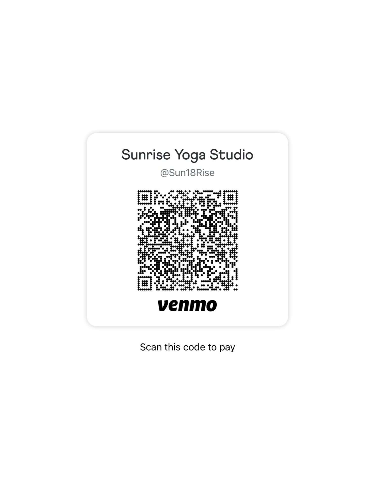 After signing up for events, scan and pay (add 3%)