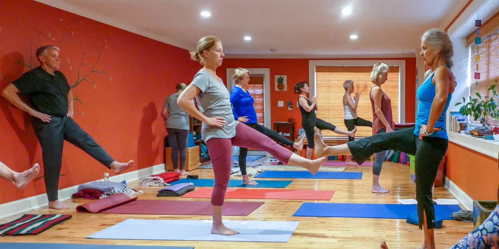 sunrise Yoga Studio during the class